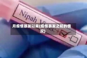 月疫情暴发以来(疫情暴发之初的情况)
