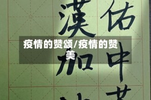 疫情的赞颂/疫情的赞美