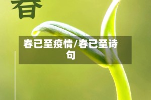 春已至疫情/春已至诗句
