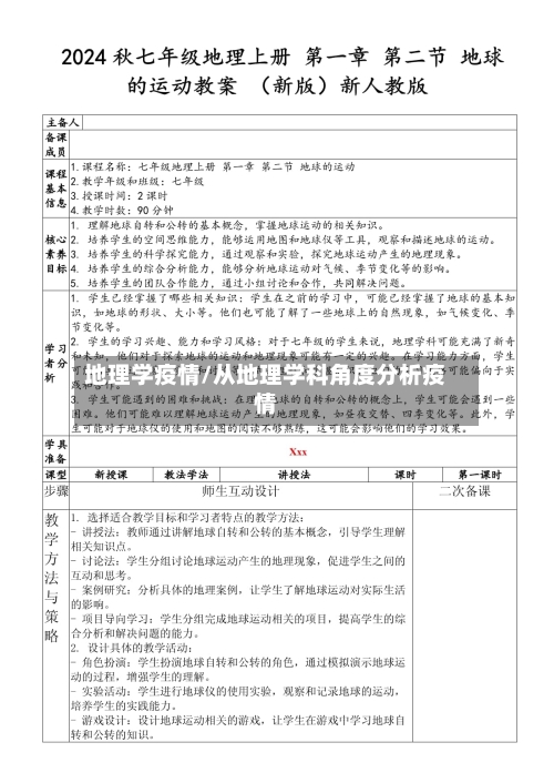 地理学疫情/从地理学科角度分析疫情-第1张图片