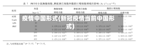 疫情中国形式(新冠疫情当前中国形式)-第1张图片