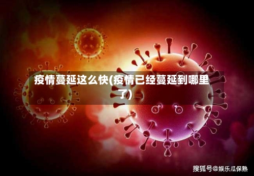 疫情蔓延这么快(疫情已经蔓延到哪里了)-第1张图片